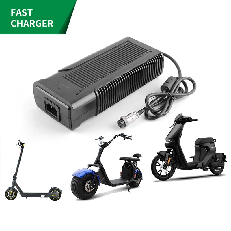 CE KC PSE SAA certified 67.2v 4a Li-ion battery charger for 16s 60V e-bike electric scooter