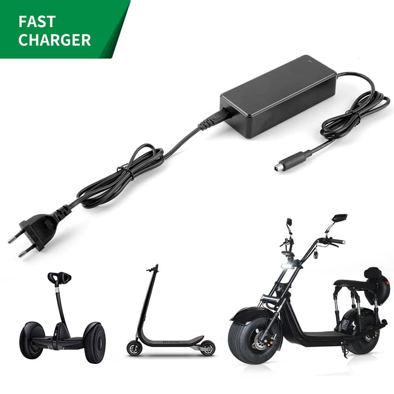 CE KC PSE SAA Certified 71.4v 1a Lithium Battery charger for 17 Cells Li-ion battery pack electric bicycle e-scooter