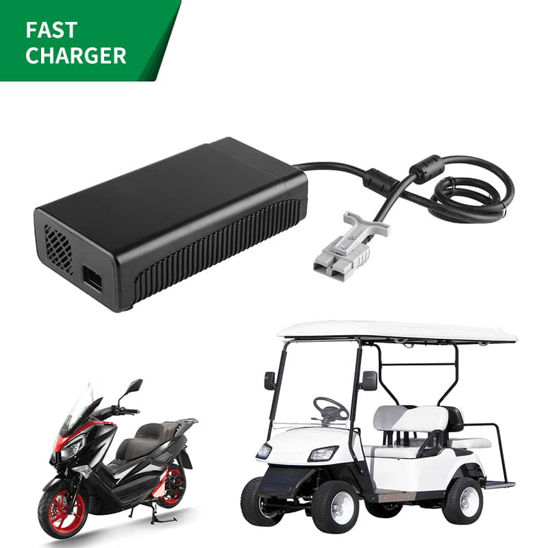 GOJUSIN 12.6V 18A 42V 10A Lithium Lead-acid Battery Charger For 12V Golf Carts