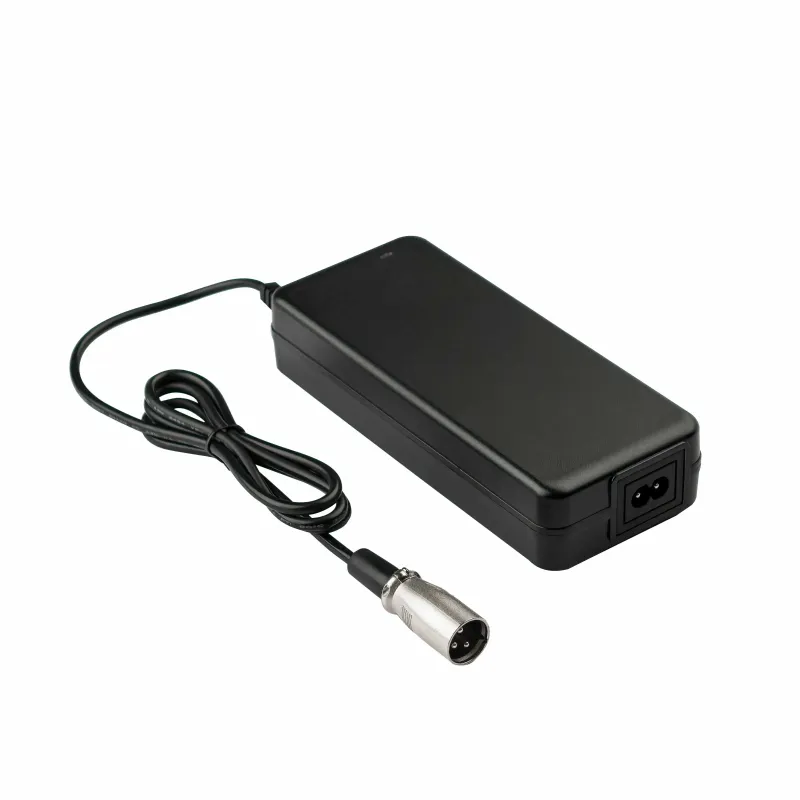 54.6V 2A 3-Pin XLR Battery Charger for 48V Lithium Battery 2